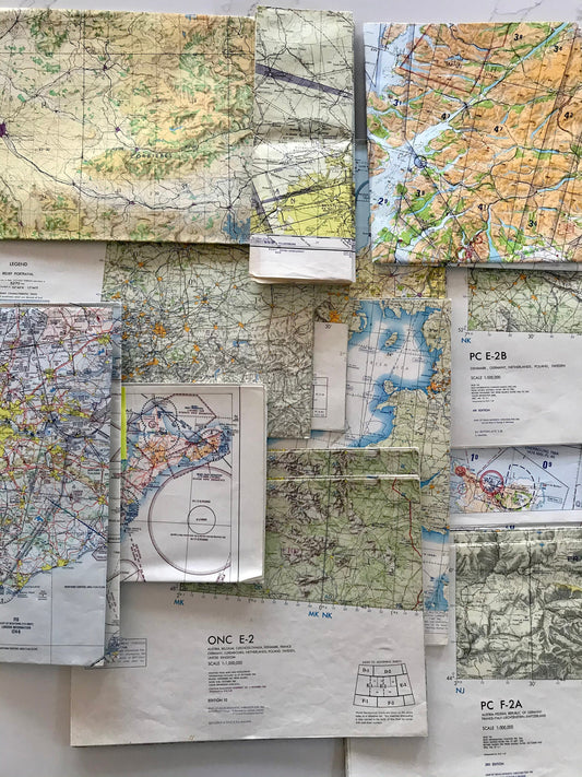 Vintage aviation maps