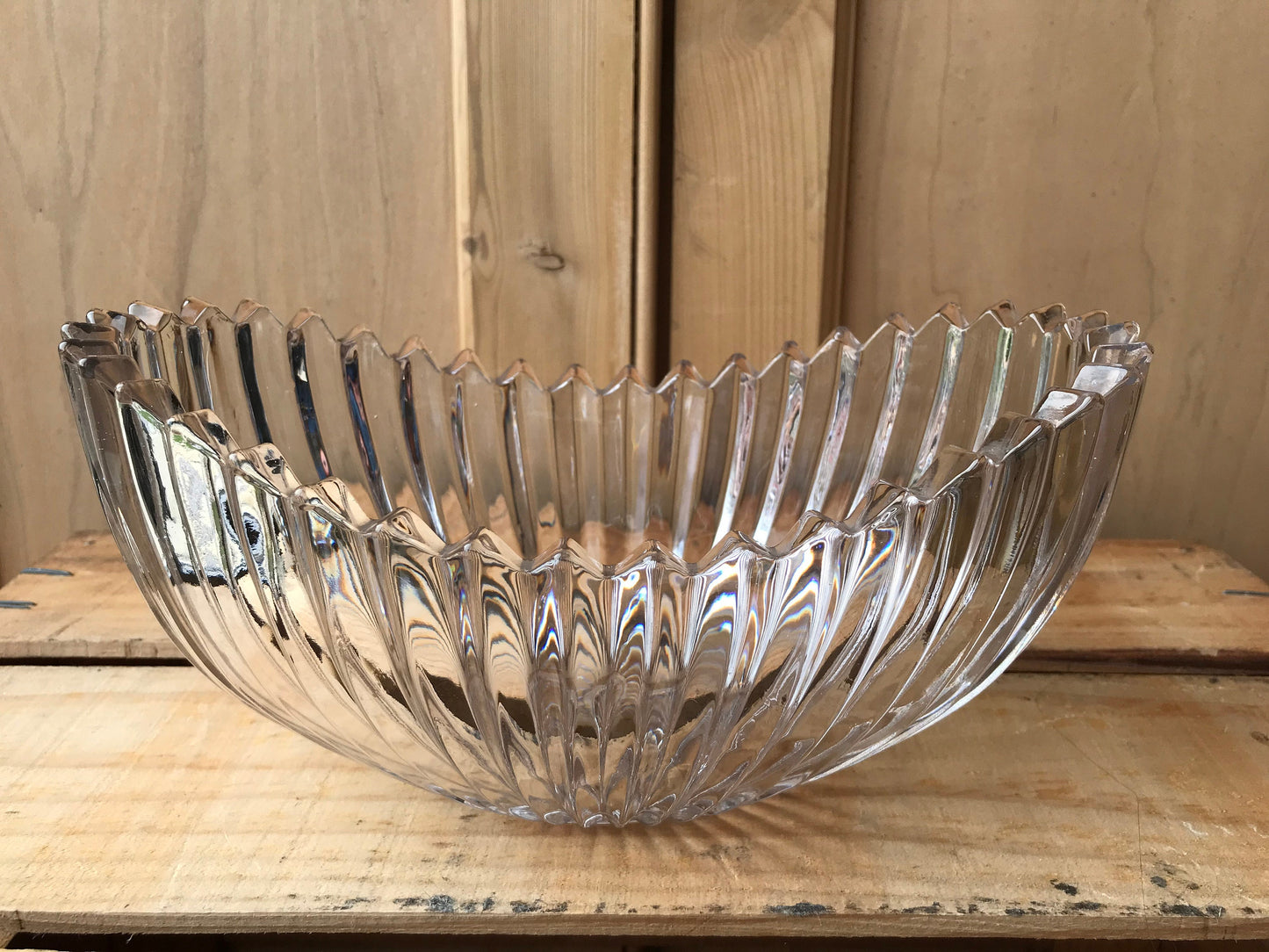 Sowerby glass fruit bowl