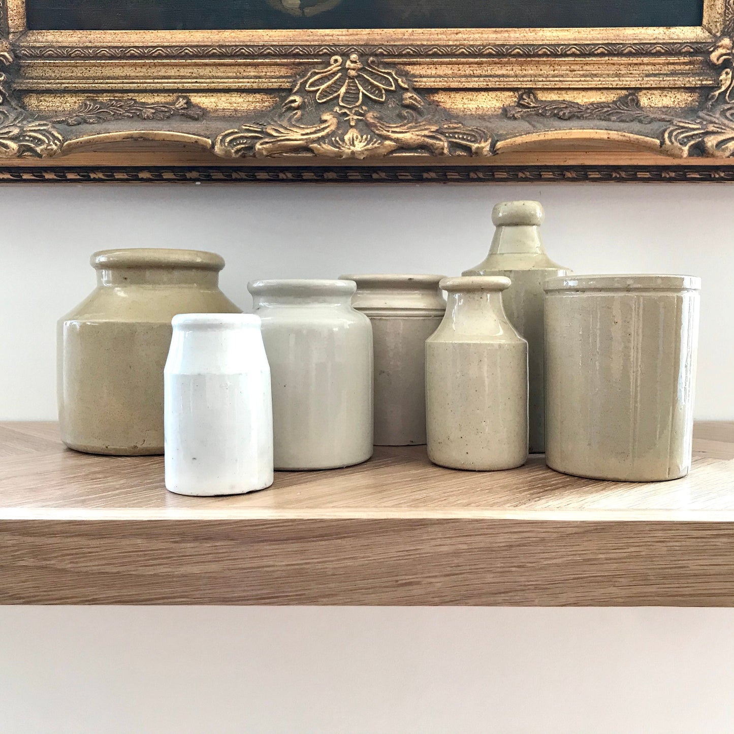 Small vintage stoneware bottles