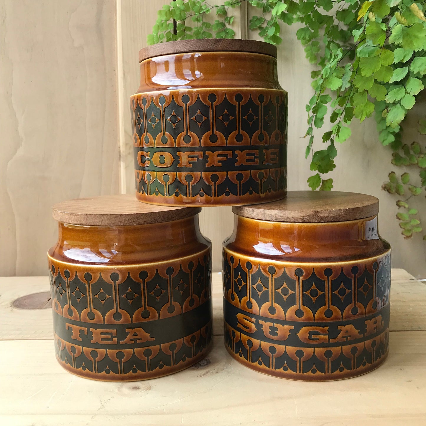 3pc Hornsea Heirloom storage jar set